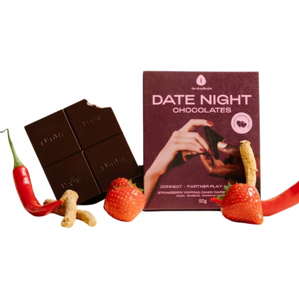 Oh Collective Date Night Chocolates Dark Chocolate Strawberry – Erotisch Snoep