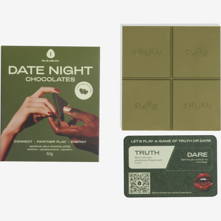Oh Collective Date Night Chocolates Matcha Witte Chocolade – Date Night