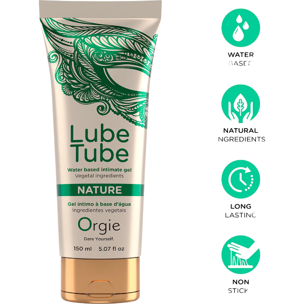 Orgie Lube Tube Nature Waterbasis Glijmiddel 150ml – Neutraal
