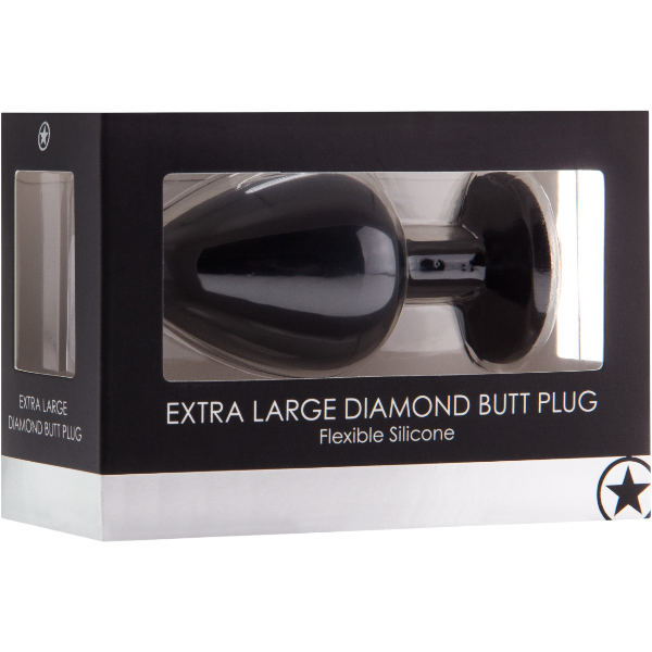 OUCH! Diamond Butt Plug Extra Large | Anale Plug | Zwart
