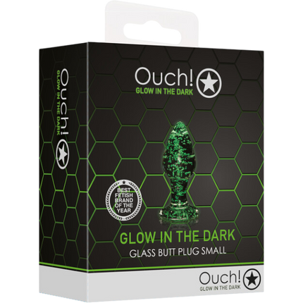 OUCH! Glazen Butt Plug Small Glow in the Dark – Borosilicaat Anaal