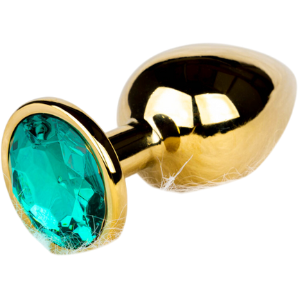 OUCH! Gem Butt Plug Small Goud/Smaragdgroen – Anale Plug