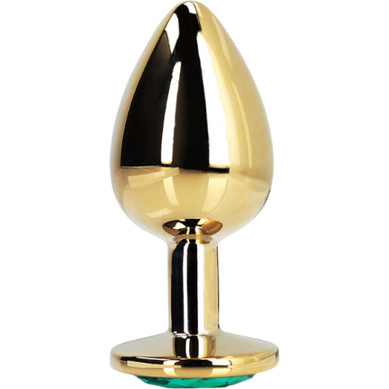 OUCH! Gem Butt Plug Small Goud/Smaragdgroen – Anale Plug