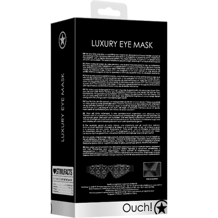 OUCH! Oogmasker Blinddoek – Sensueel Bondage Accessoire Zwart