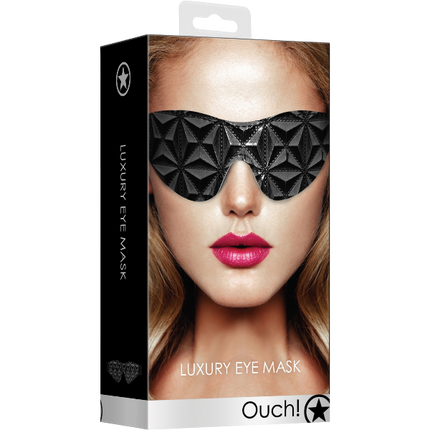 OUCH! Oogmasker Blinddoek – Sensueel Bondage Accessoire Zwart