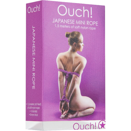 OUCH! Japans Touw 1,5 m – Shibari Bondage Touw Katoen Paars