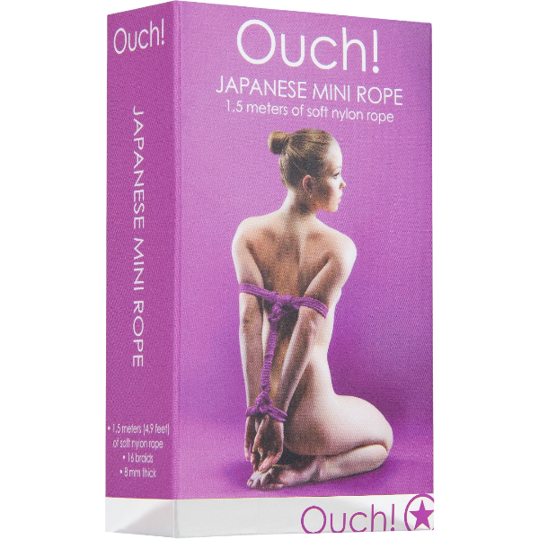 OUCH! Japans Touw 1,5 m – Shibari Bondage Touw Katoen Paars