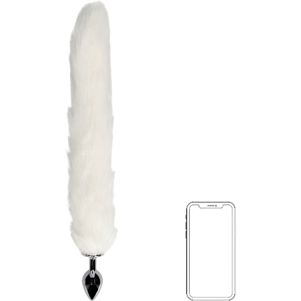 OUCH! Vossenstaart met Metalen Butt Plug Wit – Cosplay Anaal