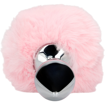OUCH! Konijnenstaart met Metalen Butt Plug Roze – Cosplay Anaal