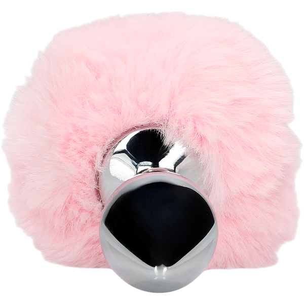 OUCH! Konijnenstaart met Metalen Butt Plug Roze | Cosplay Anaal