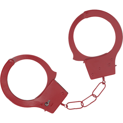 OUCH! Classic Metal Handboeien Rood – Stalen Politieboeien