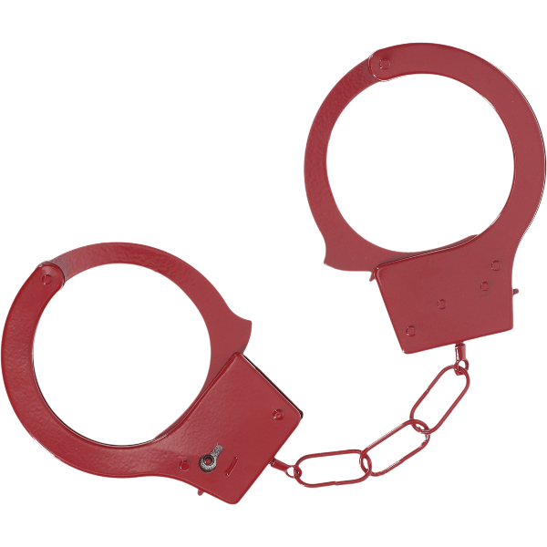 OUCH! Classic Metal Handboeien Rood – Stalen Politieboeien