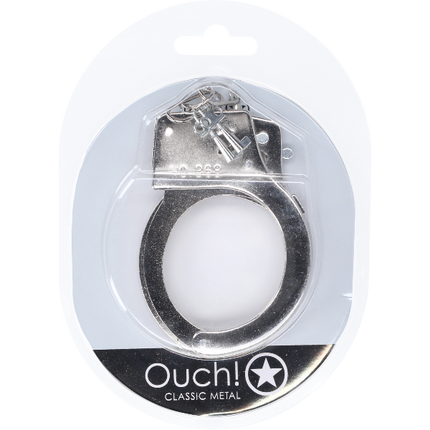 OUCH! Classic Metal Handboeien Zilver – Stalen Politieboeien