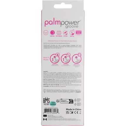 PalmPower Groove Mini Wand Massager Roze – Compact Krachtig