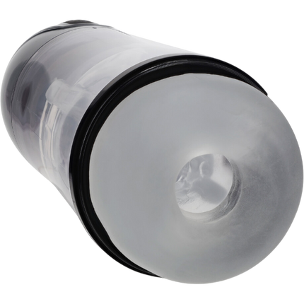 Pumped SonicPull Zuig- en Vibratiemasturbator Multimedia Enhanced Gun Metal