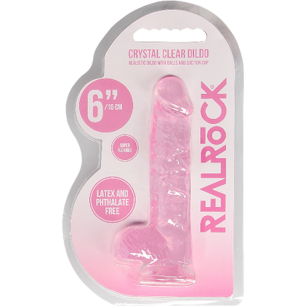 RealRock Dildo van 15 cm - Realistisch met ballen