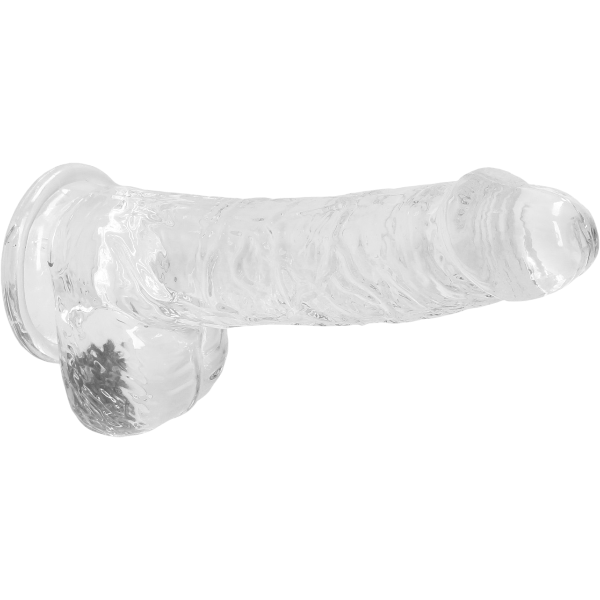 RealRock Dildo | 15cm | Met Balzak | Transparant