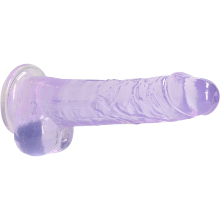 RealRock Dildo van 21 cm – Paars met ballen