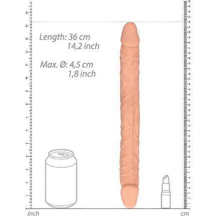RealRock Double Dong van 36 cm – Dubbele Dildo voor Twee
