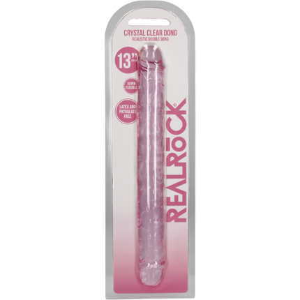 RealRock Double Dong van 34 cm – Roze Dubbele Dildo voor Twee