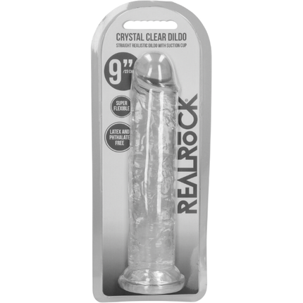 RealRock  Dildo van 23 cm – Transparant met zuignap