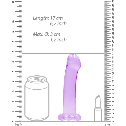 RealRock Dildo van 17 cm - Roze met zuignap