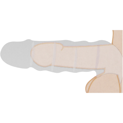 RealRock Penis Sheath van 23 cm – Holle Peniskoker Formaat Vergroter