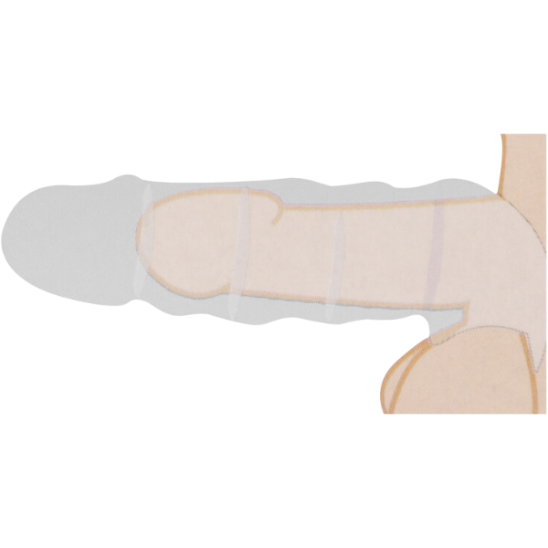 RealRock Penis Sheath van 23 cm – Holle Peniskoker Formaat Vergroter