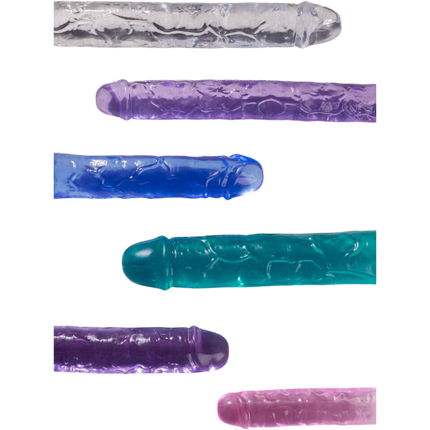 RealRock Double Dong van 34 cm – Paarse dubbele Dildo voor Twee