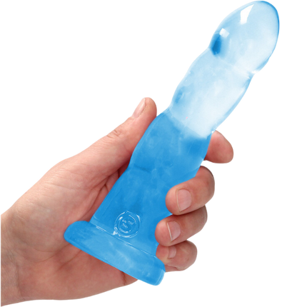 RealRock Dildo van 17 cm - Blauw met zuignap
