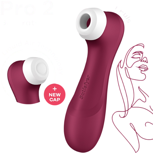 Satisfyer Pro 2 Gen 3 Luchtdruk Vibrator Wijnrood – Clitoris Stimulator