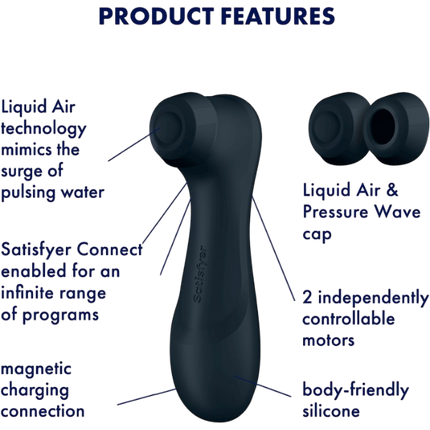 Satisfyer Pro 2 Gen 3 App Controlled Zwart – Luchtdruk Vibrator met App