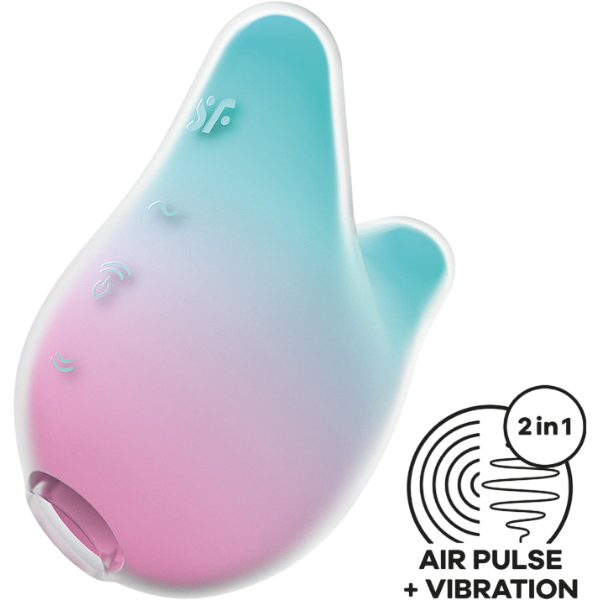Satisfyer Mermaid Vibes Luchtdruk Vibrator Mint Roze – Clitoris