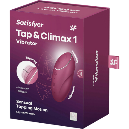 Satisfyer Tap & Climax 1 Tapping Vibrator Rood – Clitoris Stimulator