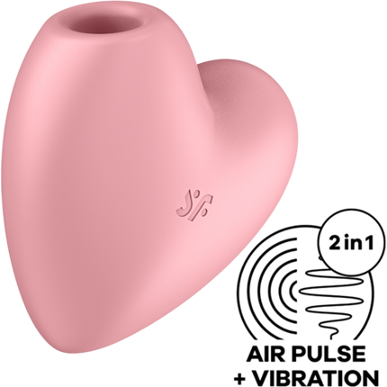 Satisfyer Cutie Heart Luchtdruk Vibrator Roze Hartvormig – Clitoris