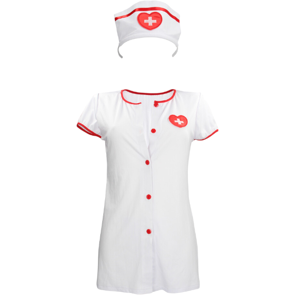 S-line Verpleegsterkostuum | Rollenspel | S/M | Wit