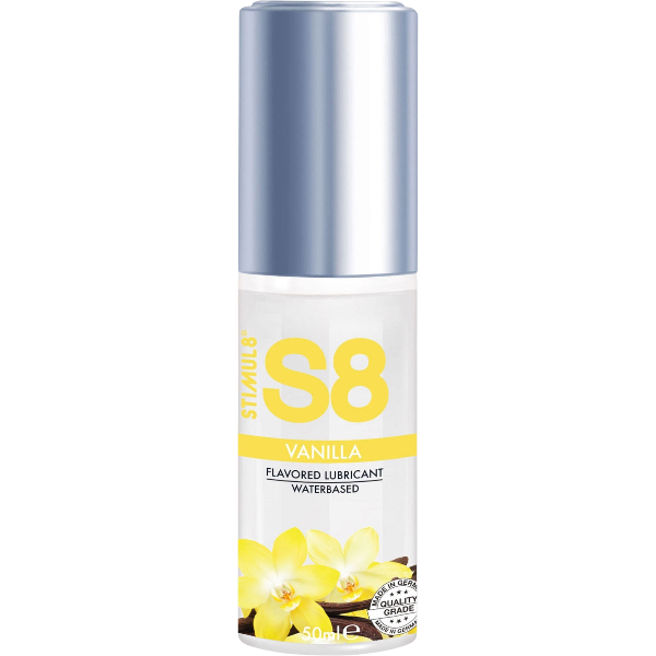 S8 Glijmiddel Vanille Waterbasis | 50ml | met Vanillesmaak | Kusbaar