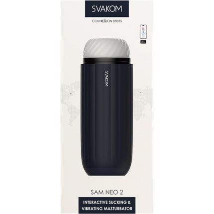Svakom Sam Neo 2 Connexion Series Interactive Masturbator Blauw