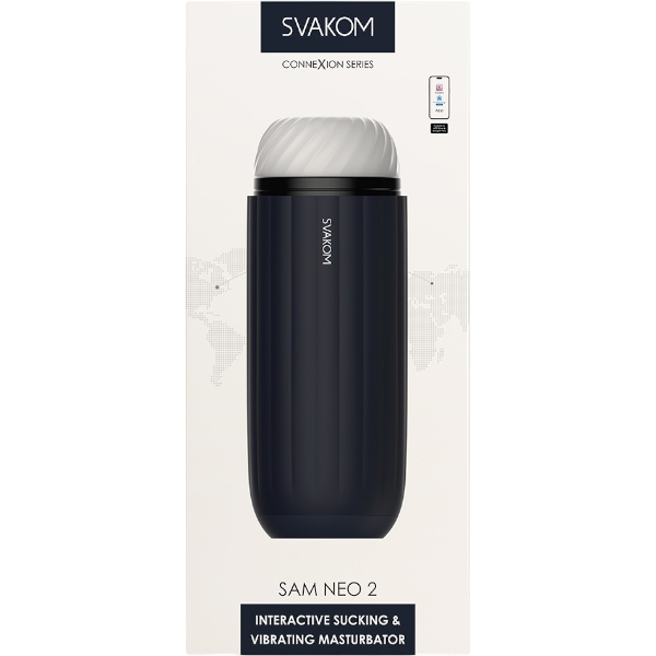 Svakom Sam Neo 2 Connexion Series Interactive Masturbator Blauw