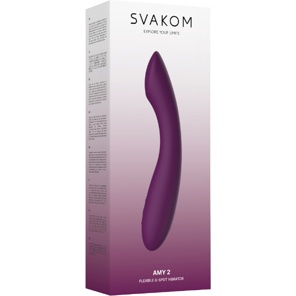 Svakom Amy 2 G-spot en Clitoris Vibrator Paars – Luchtdruk Rabbit
