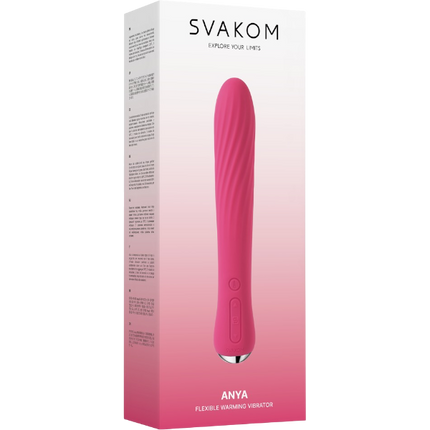 Svakom Anya Classic Vibrator Pruimrood – Veelzijdig Siliconen Vibrator
