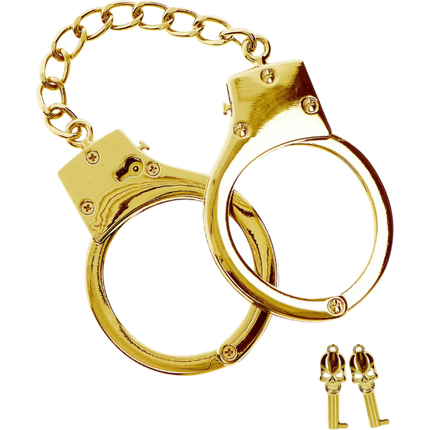Taboom Gold Plated BDSM Handboeien – Verguld Metalen Handboeien