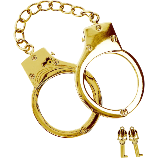 Taboom Gold Plated BDSM Handboeien – Verguld Metalen Handboeien
