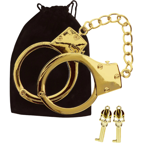Taboom Gold Plated BDSM Handboeien | Goud | Verguld Metalen Handboeien