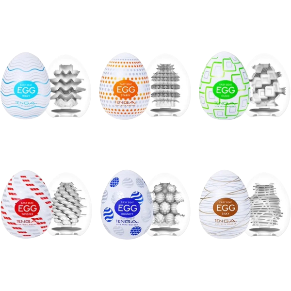 Tenga Egg Variety Pack 6 stuks – Masturbatie Eggs Verschillende Texturen
