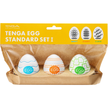 Tenga Egg Standard Set 1 – 3 stuks Masturbatie Eggs Pakket