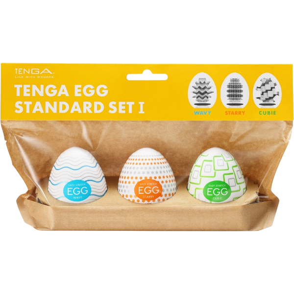 Tenga Egg Standard Set 1 – 3 stuks Masturbatie Eggs Pakket