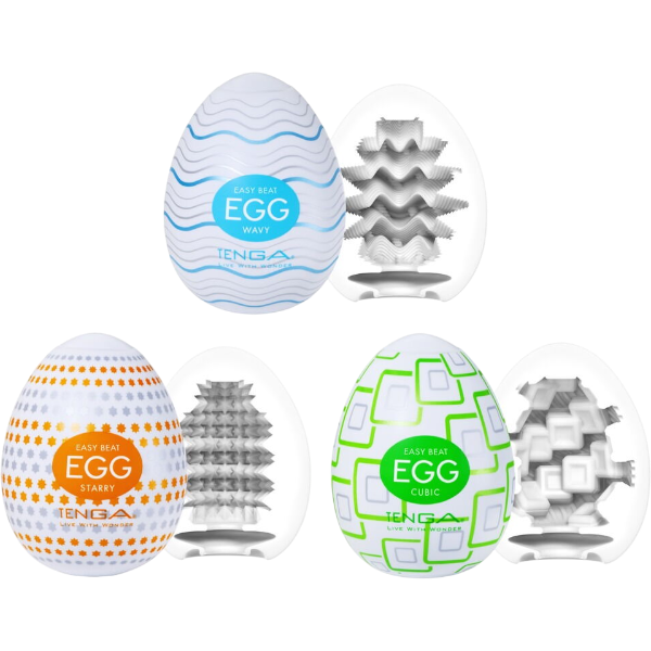 Tenga Egg Standard Set | 3 stuks Masturbatie Eggs Pakket