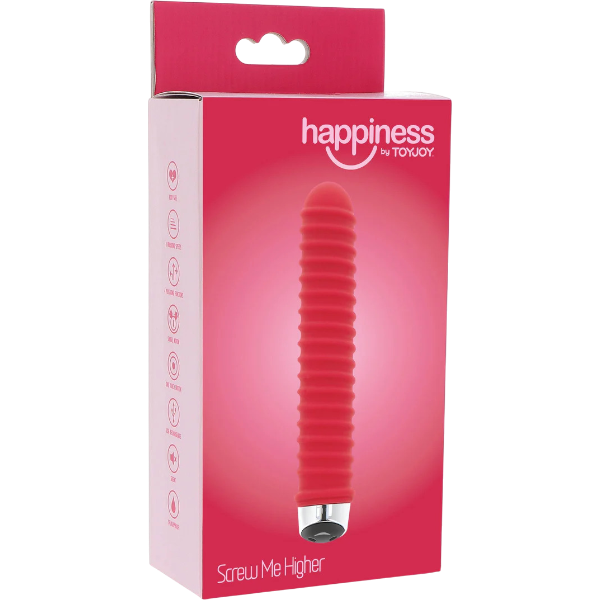 Toyjoy Screw Me Higher Vibrator | Geribbeld | Rood
