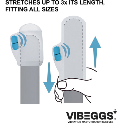 Vibeggs Blow Misty Vibrerende Masturbatie Sleeve Wit – Pocket Pussy